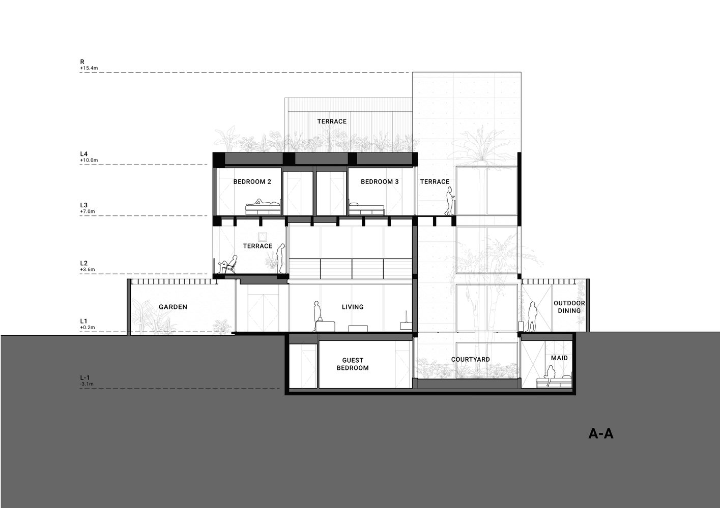 h&igrave;nh ảnh ph&aacute;c thảo mặt cắt ng&ocirc;i nh&agrave;