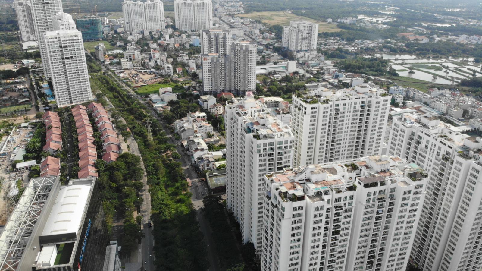 khu nhà ở cao tầng trong thành phố