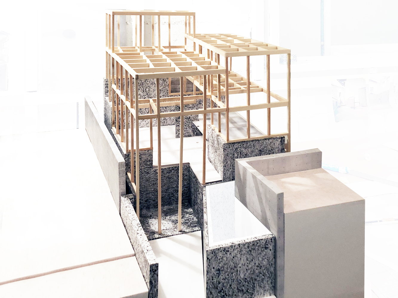h&igrave;nh ảnh phối cảnh cấu tr&uacute;c ch&iacute;nh ng&ocirc;i nh&agrave; 69m2 ở Nhật Bản