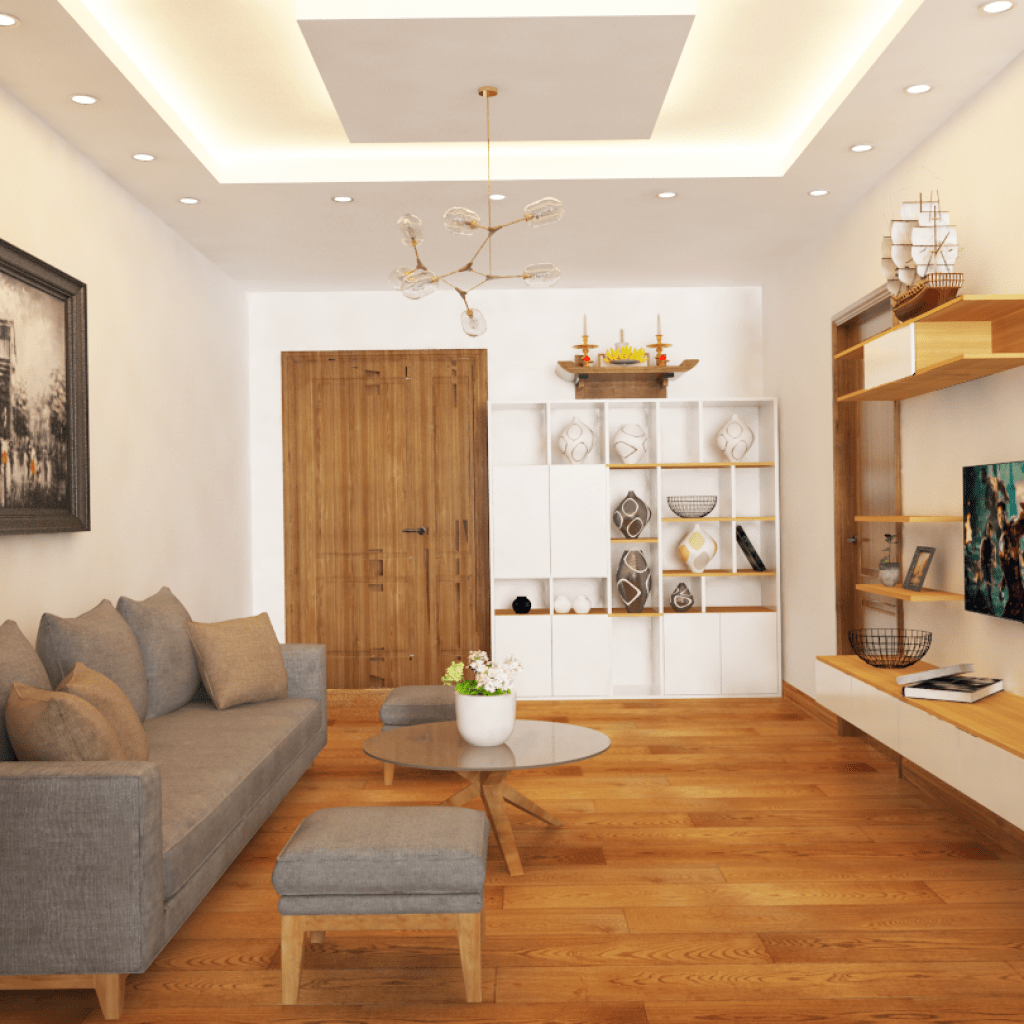 Trần thạch cao phòng khách phong cách tối giản hình ảnh trần thạch cao phòng khách phong cách tối giản