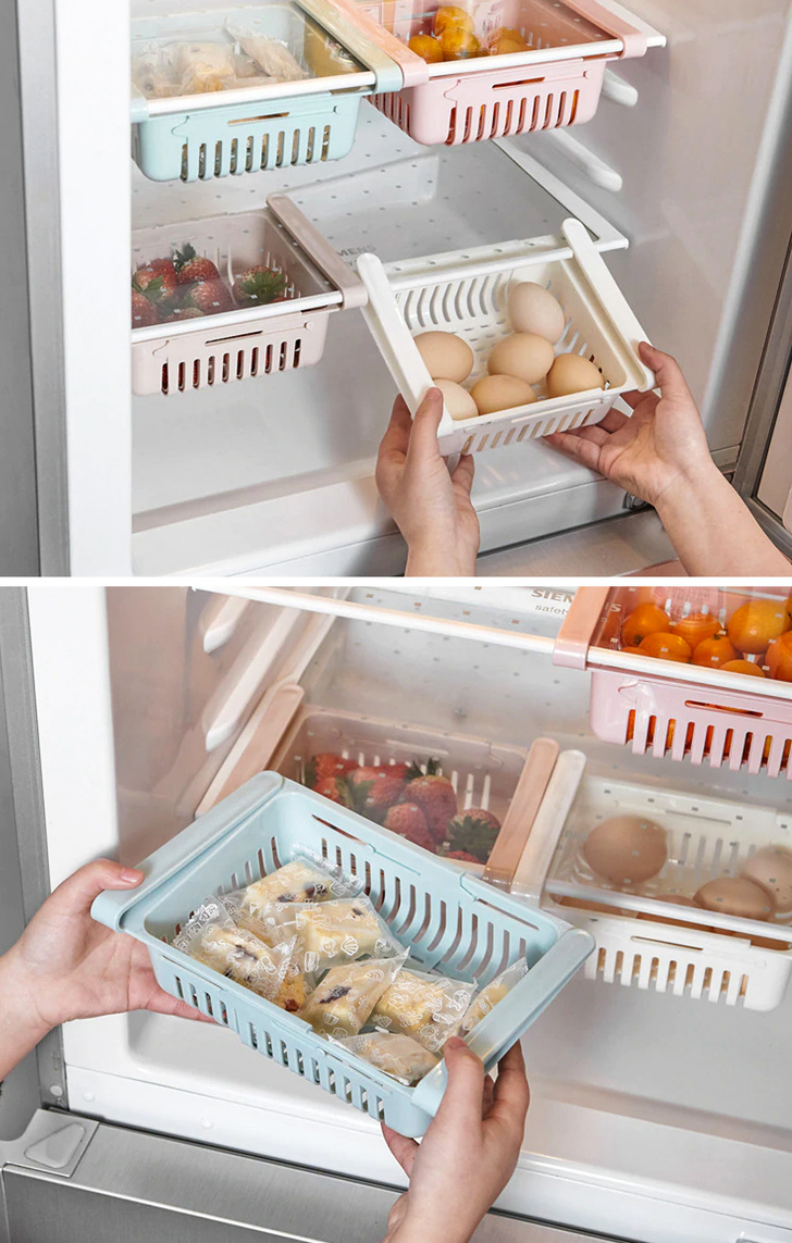 h&igrave;nh ảnh cận cảnh khay trượt trong tủ lạnh