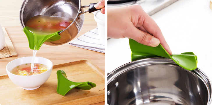 h&igrave;nh ảnh phễu chống tr&agrave;n khi r&oacute;t canh