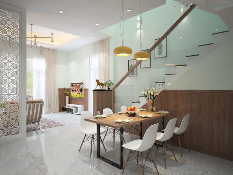 Phối cảnh nội thất ph&ograve;ng bếp