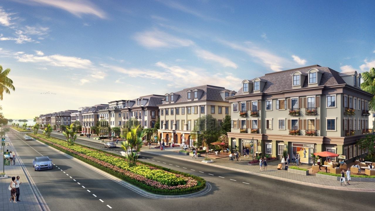 các dự án shophouse có ưu thế về vị trí dự án shophouse nằm cạnh mặt đường