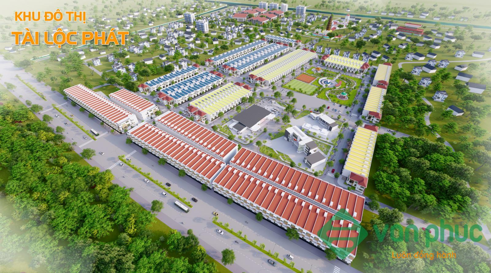 Phối cảnh khu đ&ocirc; thị xung quanh c&oacute; nhiều c&acirc;y xanh