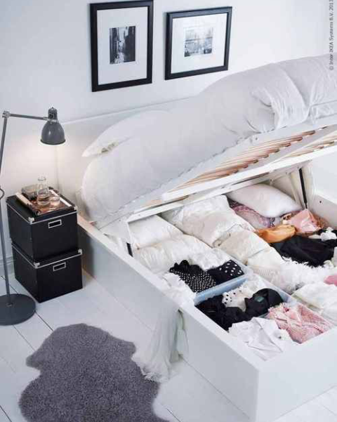 h&igrave;nh ảnh mẫu giường ngủ t&iacute;ch hợp hộc lưu trữ b&ecirc;n trong