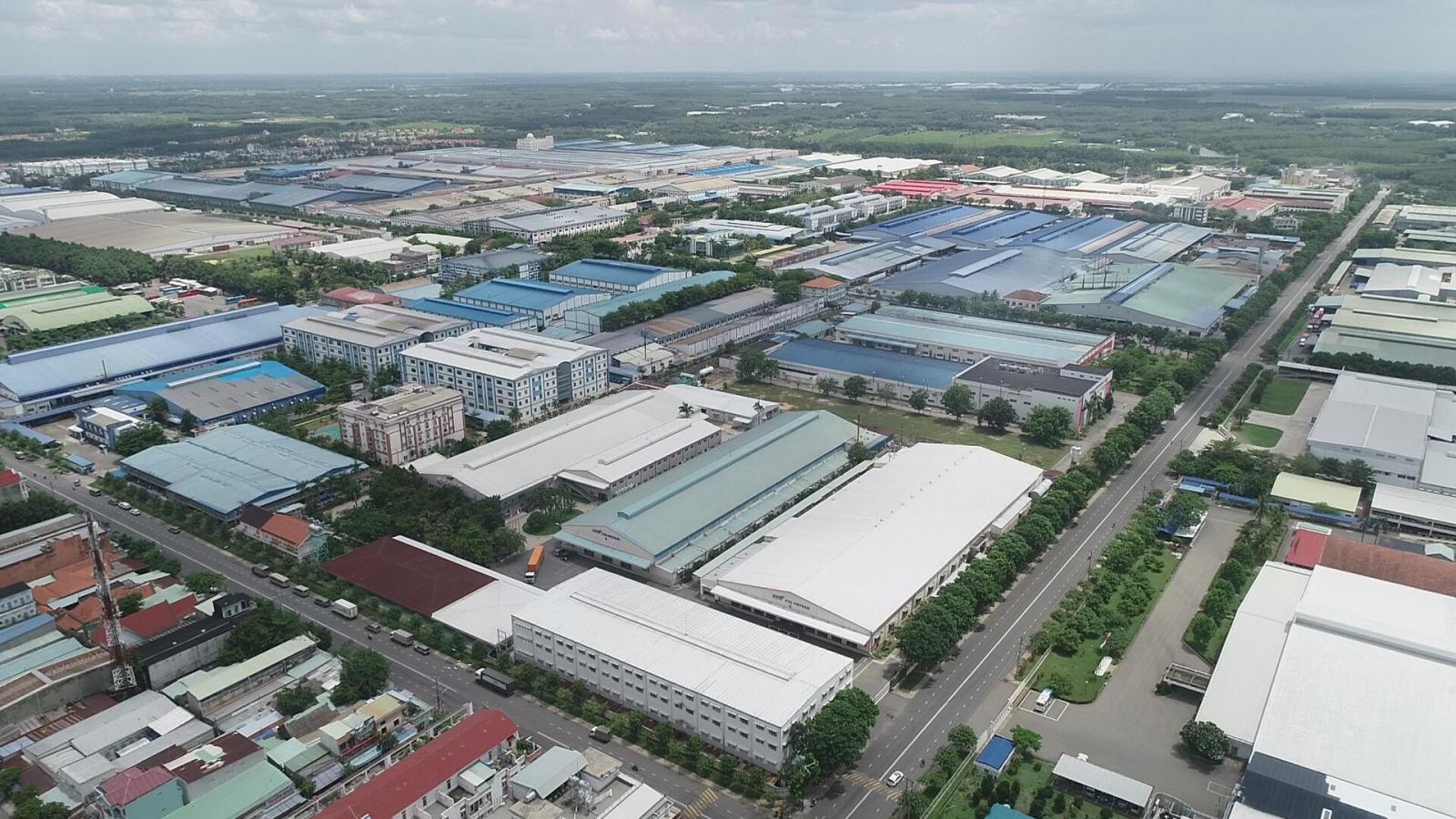 Các khu công nghiệp tại Bình Dương nằm san sát nhau