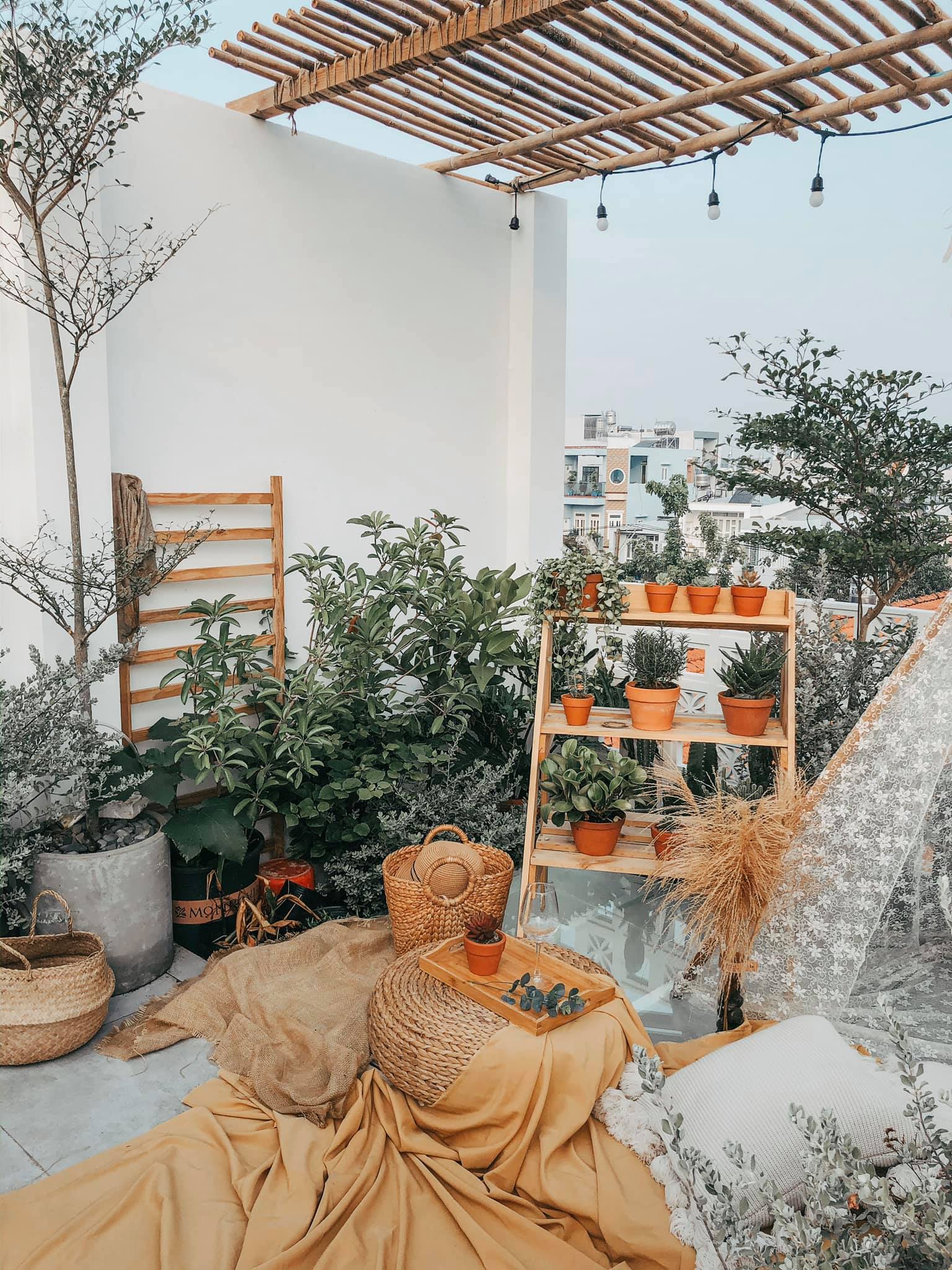 Góc chill trên sân thượng