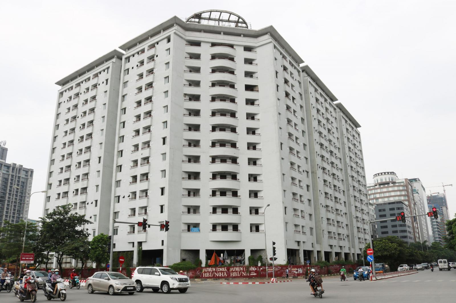 khu nhà tái định cư cao tầng
