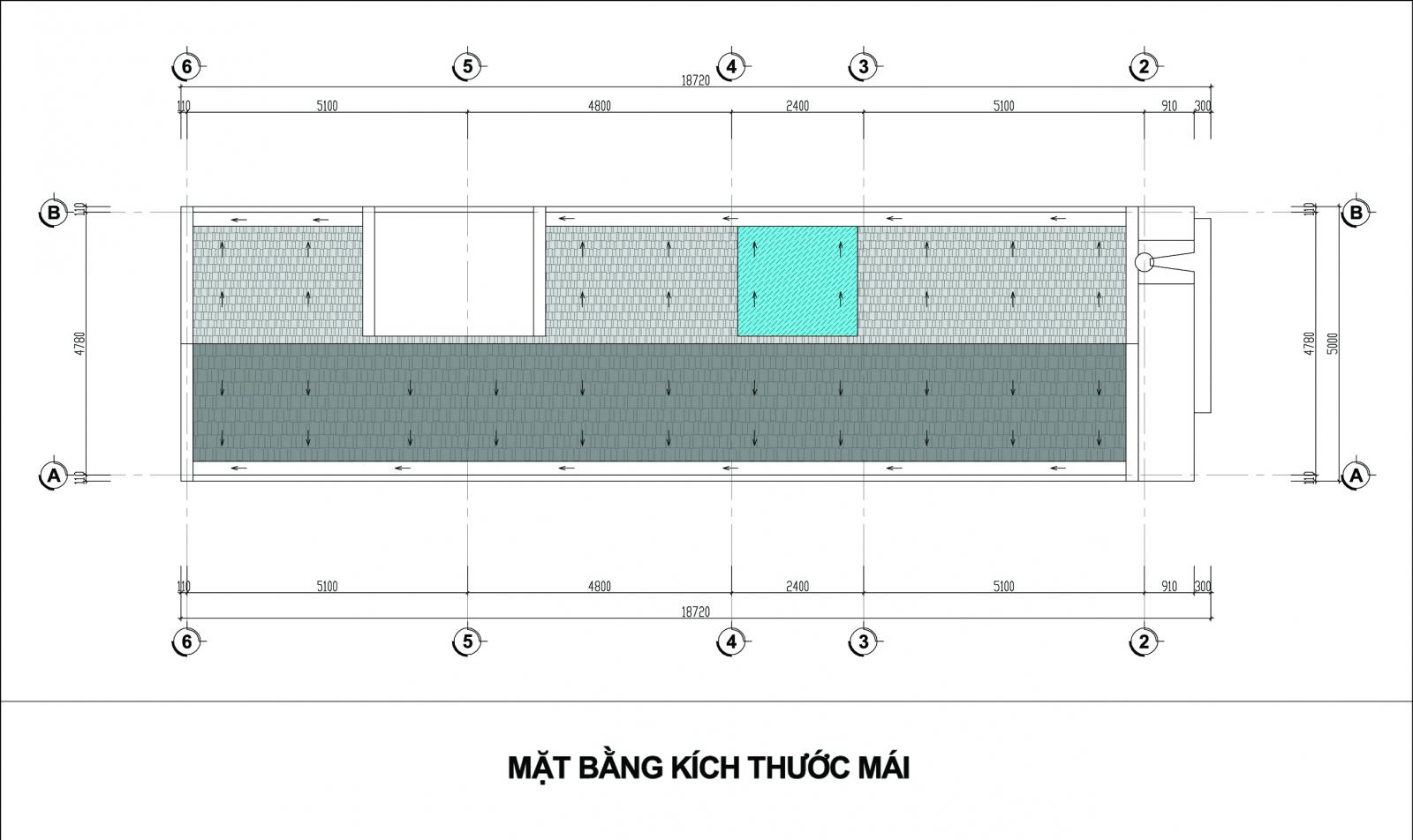h&igrave;nh ảnh mặt bằng tầng m&aacute;i