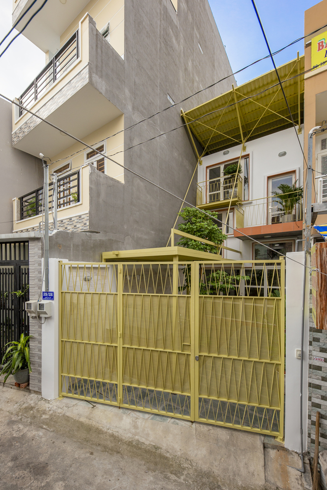 Mặt tiền một căn nhà phố