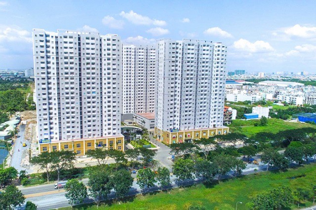 Một khu chung cư trong dự &aacute;n nh&agrave; ở tầm trung tại TP.HCM