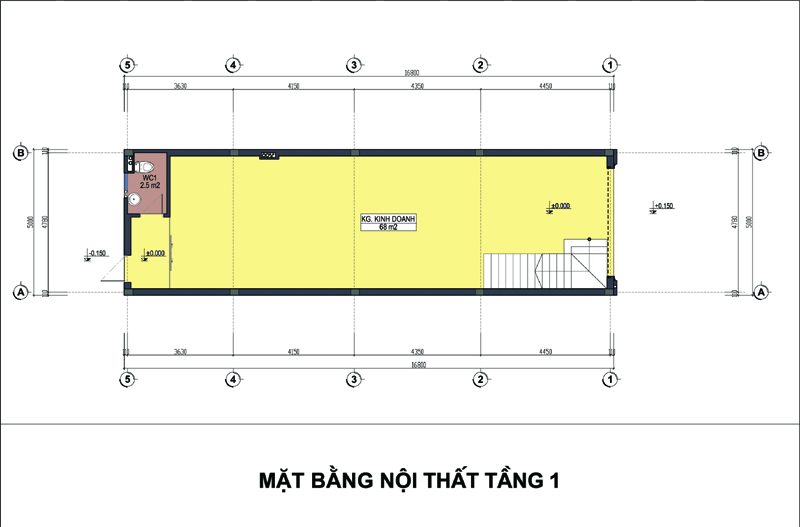 hình ảnh bản vẽ thiết kế mặt bằng tầng 1