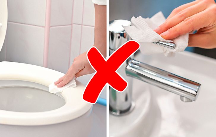 hình ảnh minh họa cho việc vệ sinh, làm sạch nhà tắm