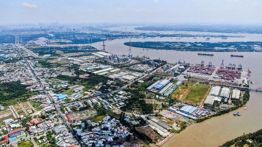 khu nam TP.HCM nhìn từ trên cao