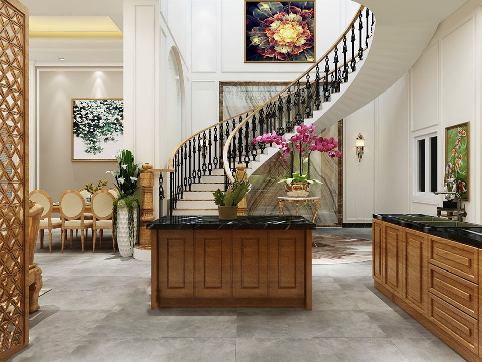 Thiết kế nội thất biệt thự sang trọng