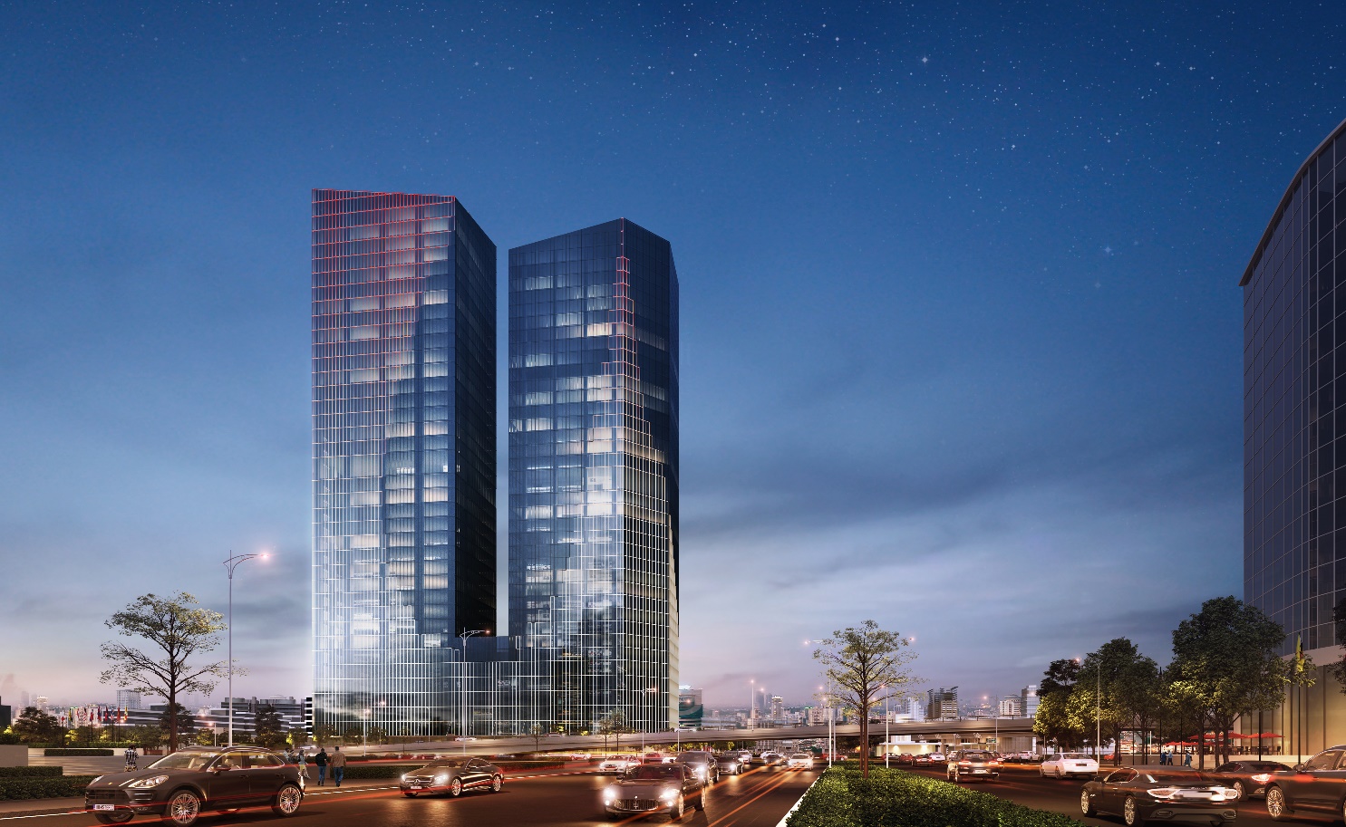 Phối cảnh tòa văn phòng Capital Place