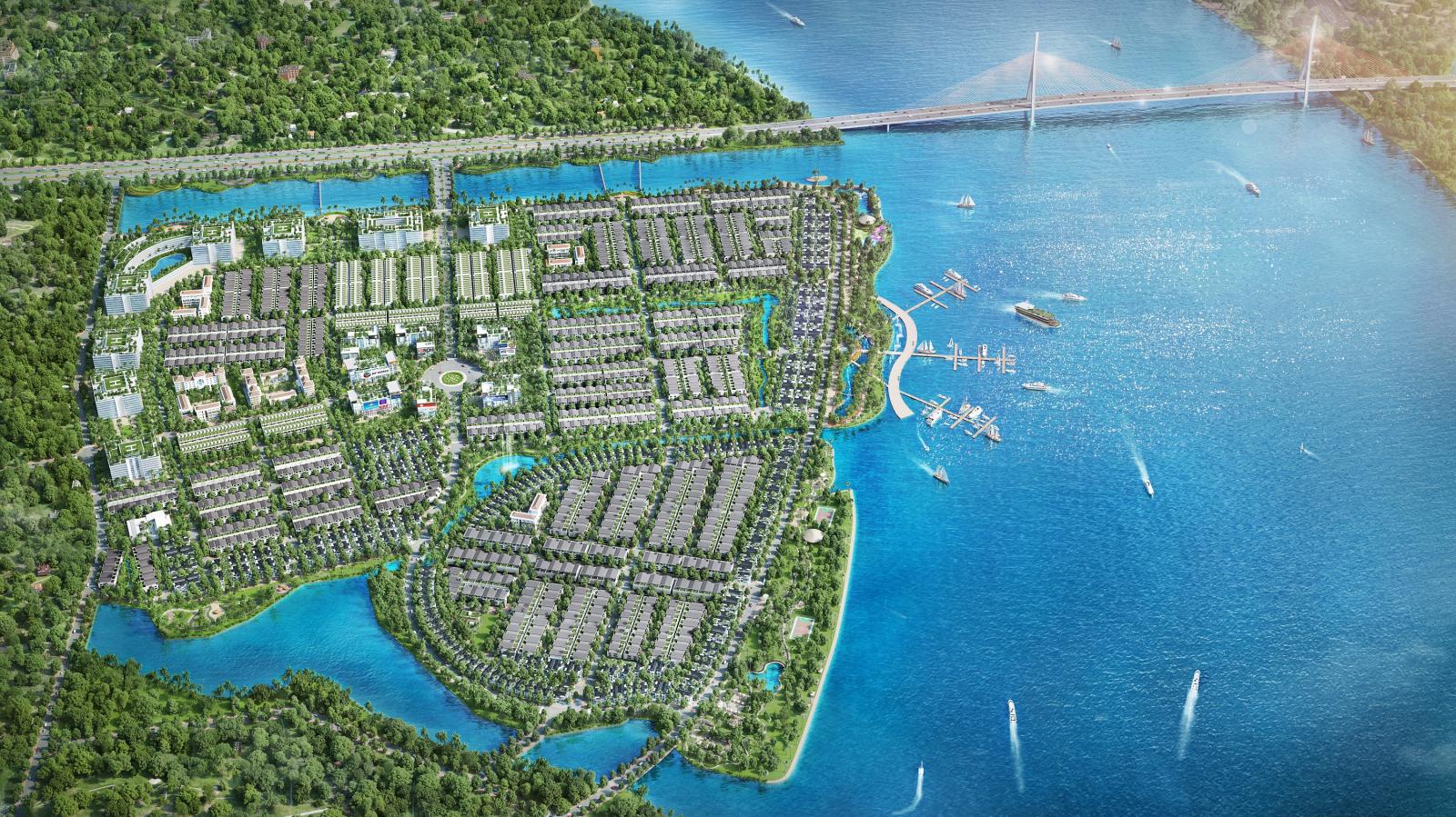 Phối cảnh King Bay nằm gần biển