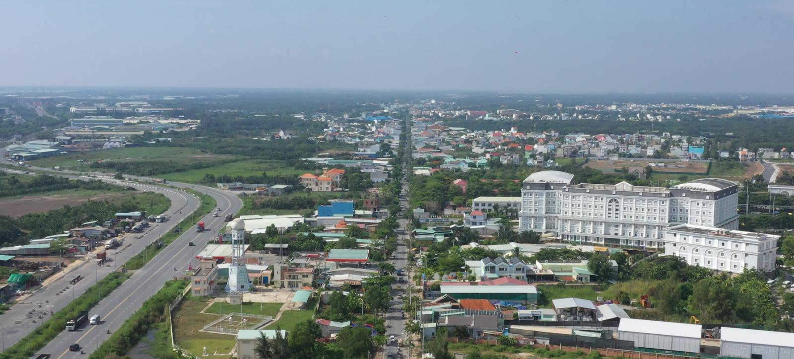 to&agrave;n cảnh huyện Nh&agrave; B&egrave; nh&igrave;n từ tr&ecirc;n cao