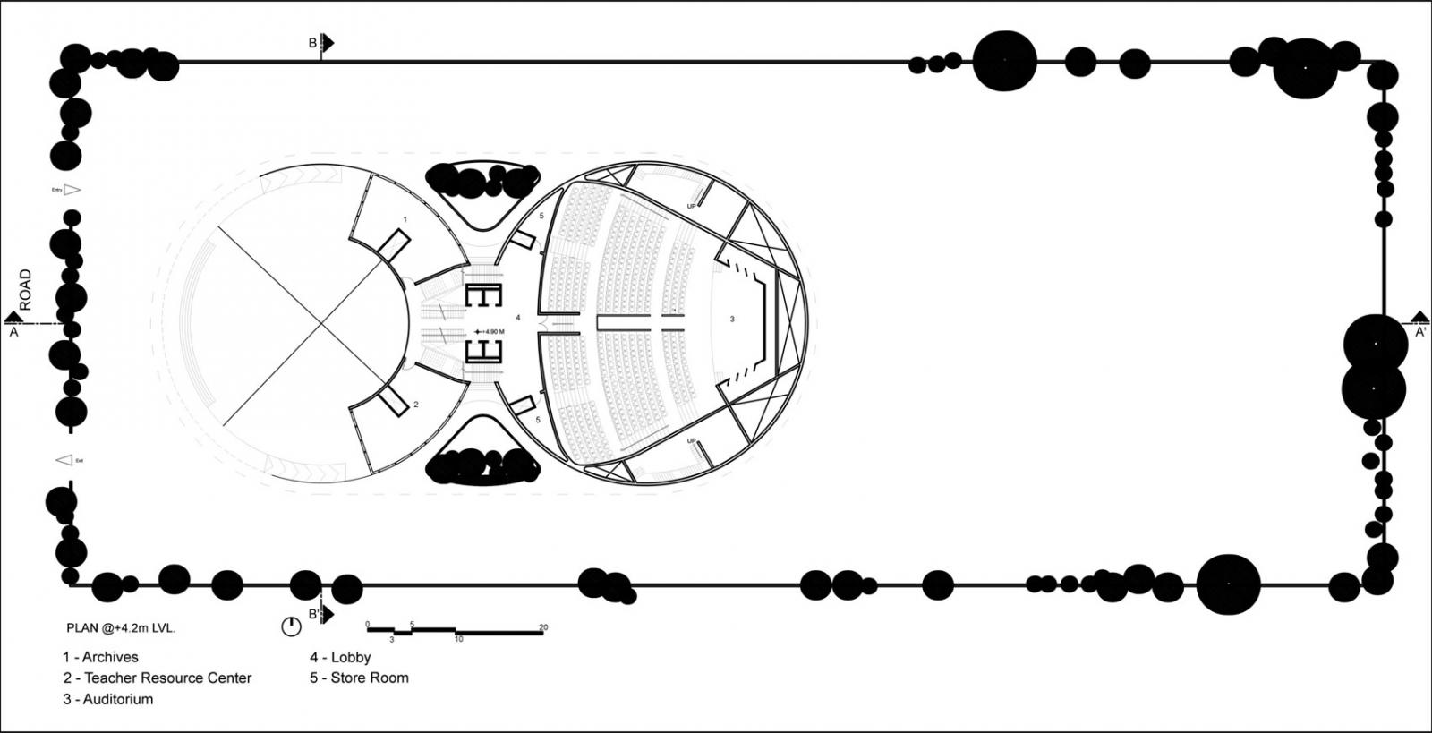 Mặt bằng c&aacute;c tầng chứa lớp học