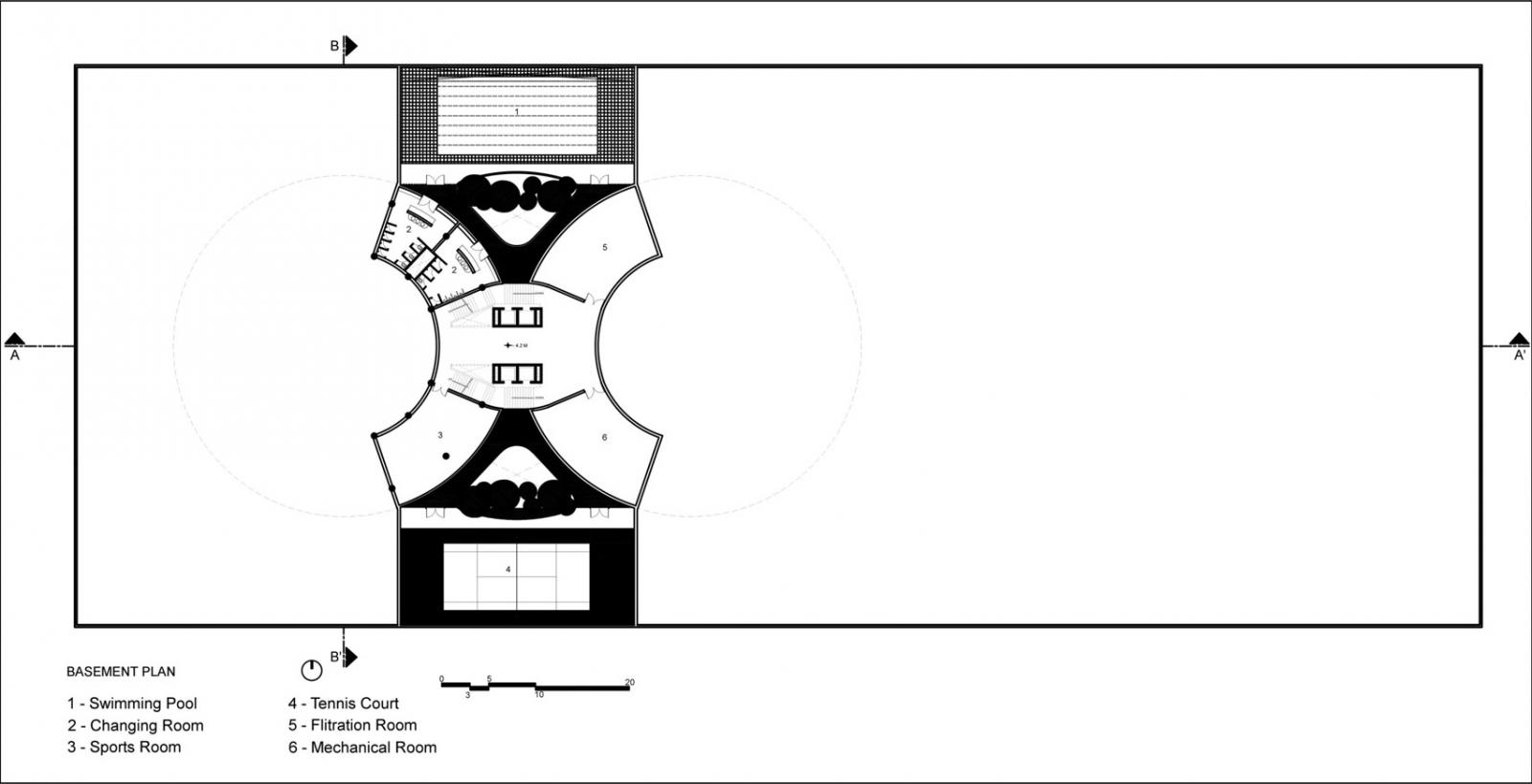 Mặt bằng tầng hầm