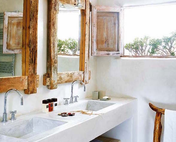 mẹo phong thủy sử dụng gương trong nhà hình ảnh bộ đôi gương treo trong phòng tắm