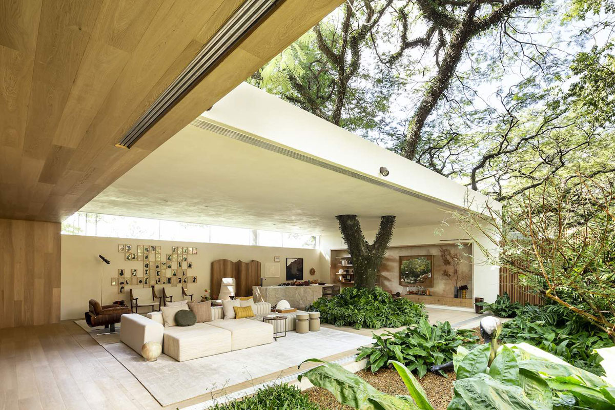 h&igrave;nh ảnh mặt tiền ng&ocirc;i nh&agrave; vườn 280m2 ở Brazil