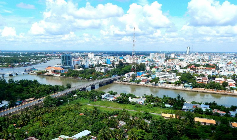 h&igrave;nh ảnh một g&oacute;c TP. Cần Thơ nh&igrave;n từ tr&ecirc;n cao