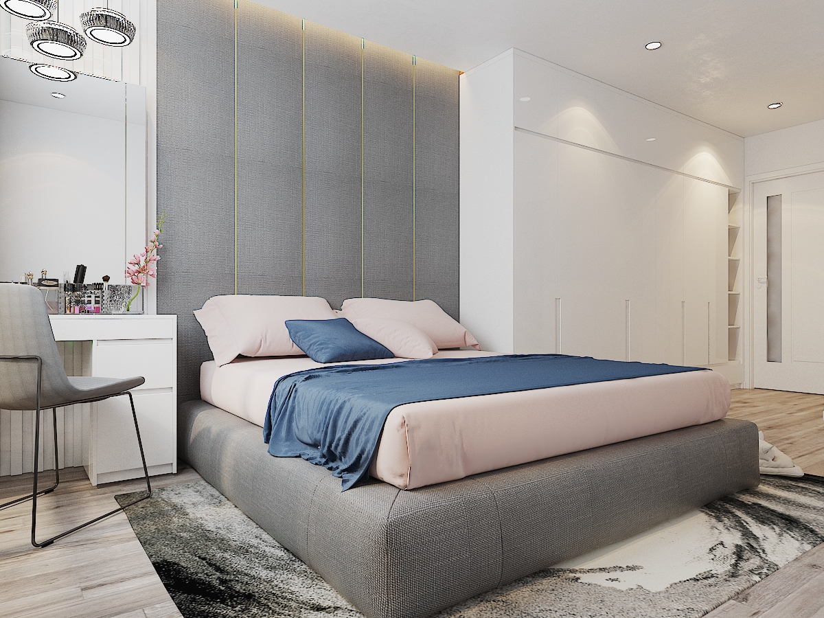hình ảnh phòng ngủ đẹp với giường nệm sang trọng