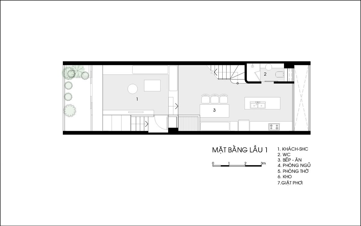 Mặt bằng bố trí nội thất tầng 2