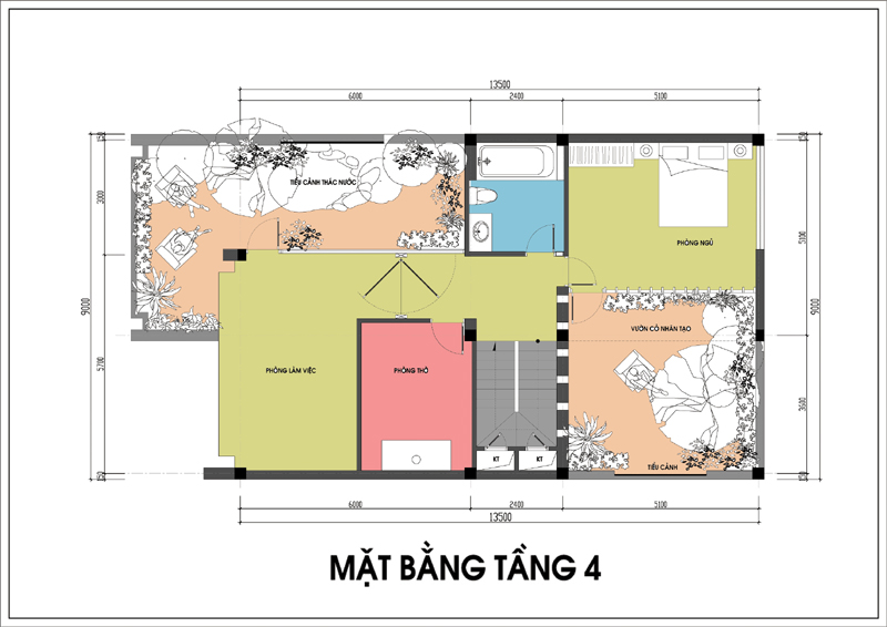 h&igrave;nh ảnh bản vẽ thiết kế mặt bằng bố tr&iacute; nội thất văn ph&ograve;ng tầng 4