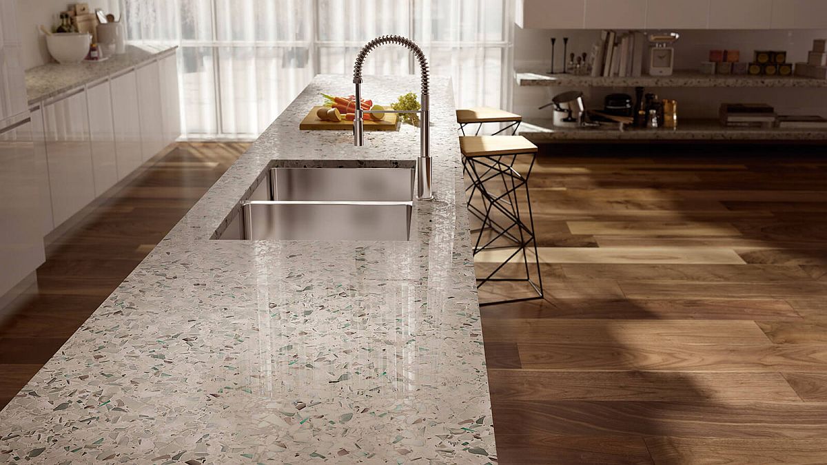 bề mặt b&agrave;n bếp ốp đ&aacute; cẩm thạch