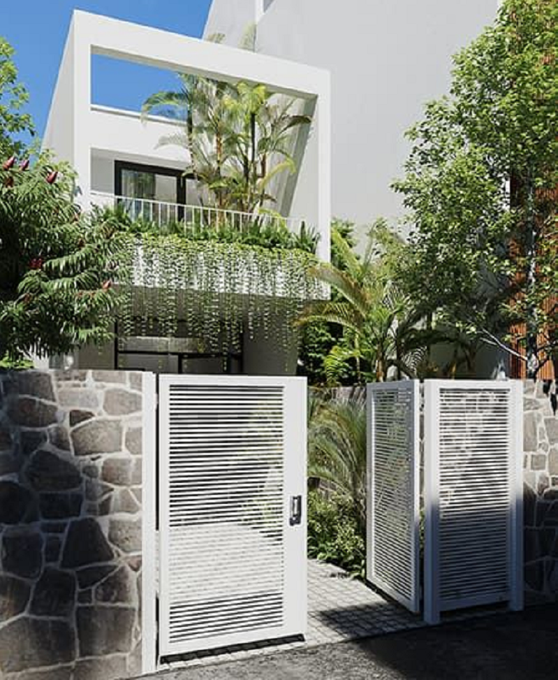 Mẫu nhà phố 2 tầng hiện đại, diện tích 5x20m. Mẫu nhà phố 2 tầng hiện đại, diện tích 5x20m.