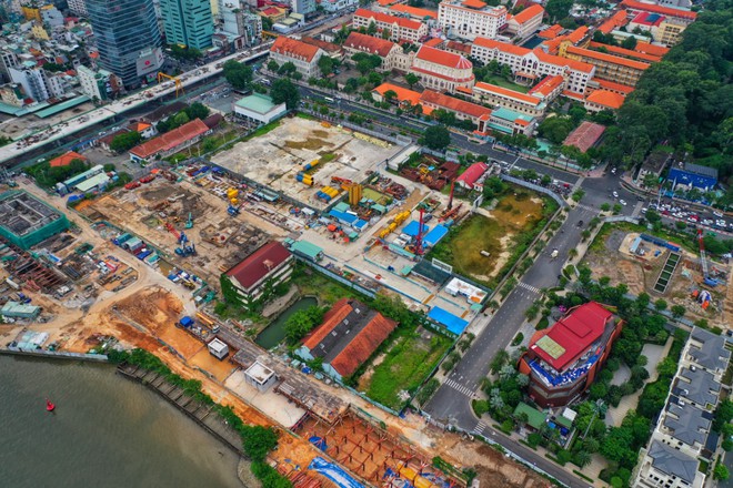 Khu đất Ba Son, quận 1, TP.HCM nhìn từ trên cao