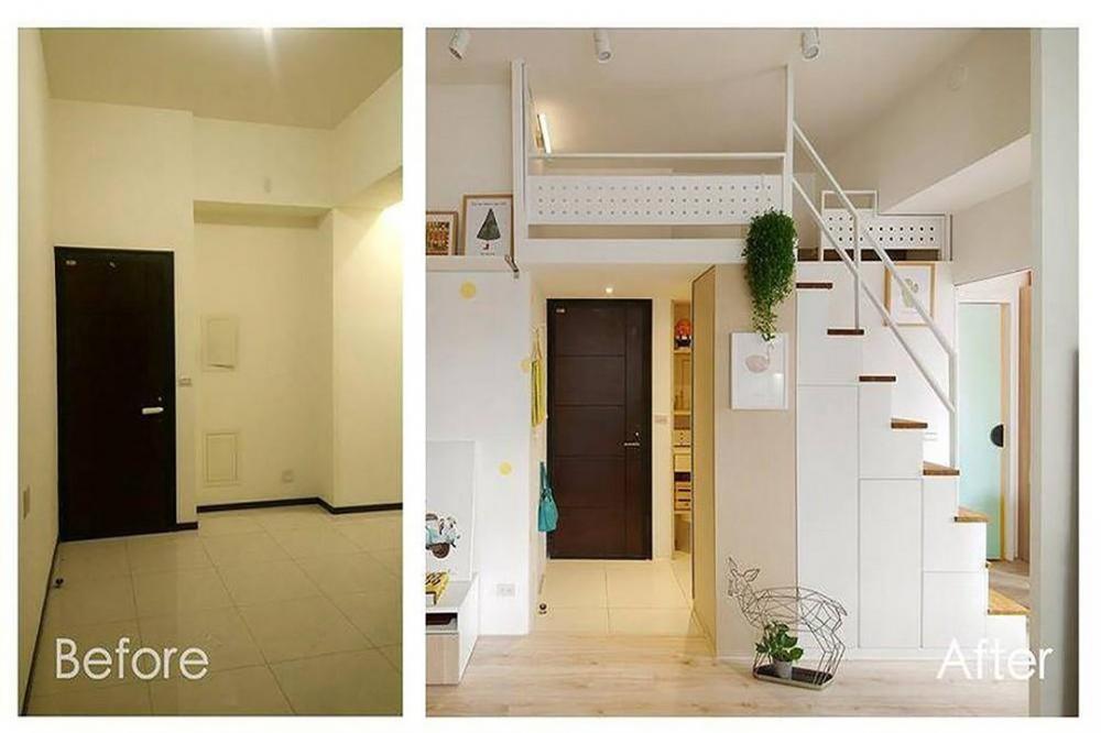 hình ảnh nội thất căn hộ 33m2 trước và sau khi cải tạo