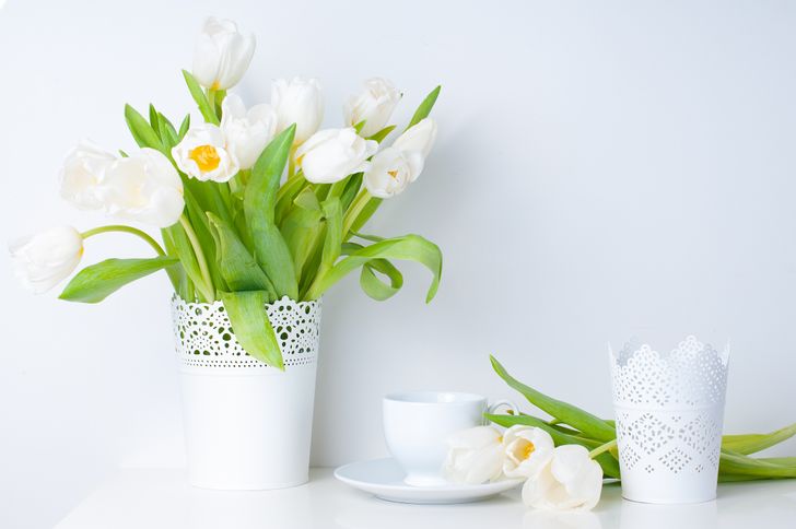 Cắm hoa theo phong cách đơn sắc