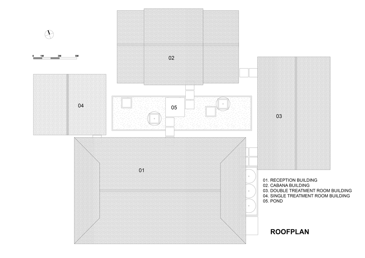 Mặt bằng m&aacute;i nh&agrave; nghỉ dưỡng