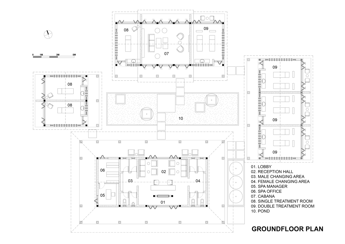 Mặt bằng tổng thể khu nhà nghỉ dưỡng Mặt bằng tổng thể khu nhà nghỉ dưỡng