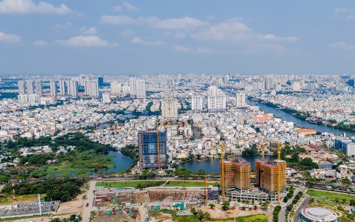 to&agrave;n cảnh th&agrave;nh phố nh&igrave;n từ tr&ecirc;n cao