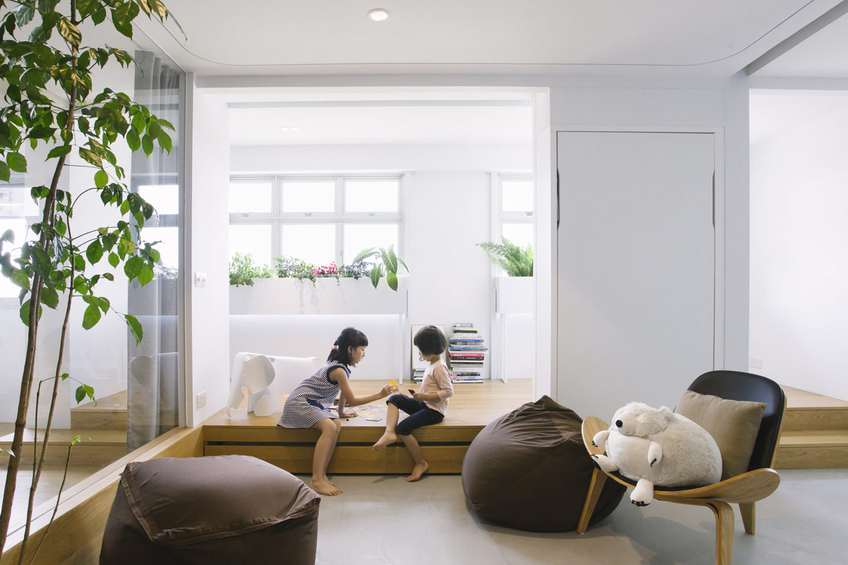 ph&ograve;ng ngủ ki&ecirc;m khu vui chơi cho trẻ