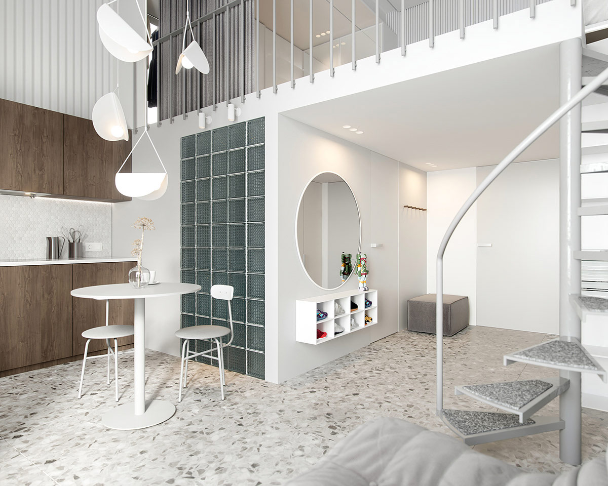 ph&ograve;ng ăn trong căn hộ 25m2