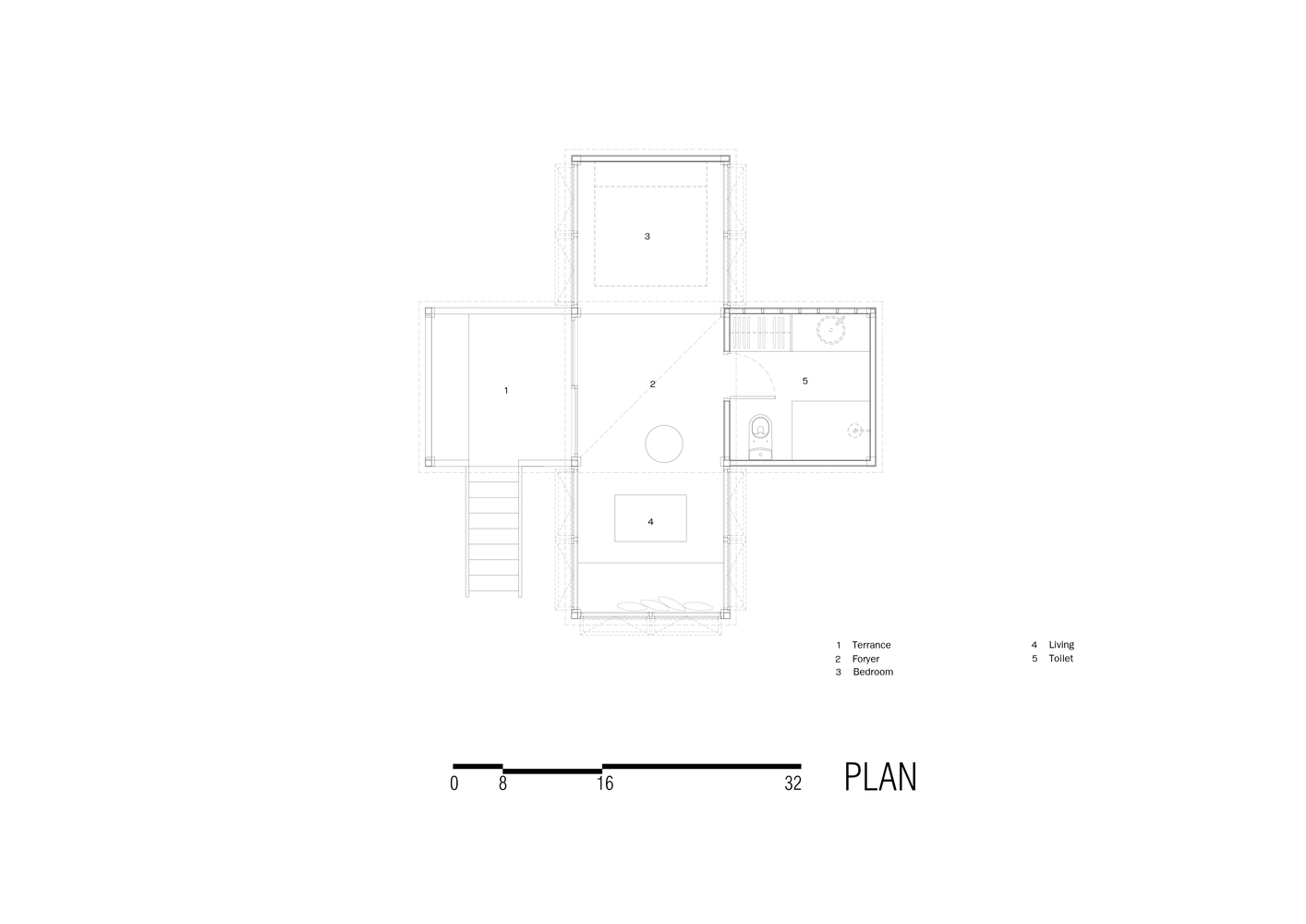 Mặt bằng bố tr&iacute; nội thất một ng&ocirc;i nh&agrave; trong quần thể