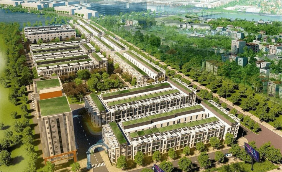 phối cảnh tổng thể một dự &aacute;n khu nh&agrave; ở