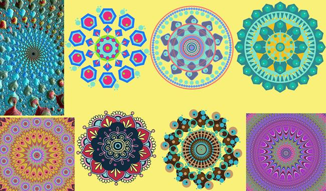 Những mẫu họa tiết cơ bản được sử dụng phổ biến trong phong cách nội thất Bohemian.