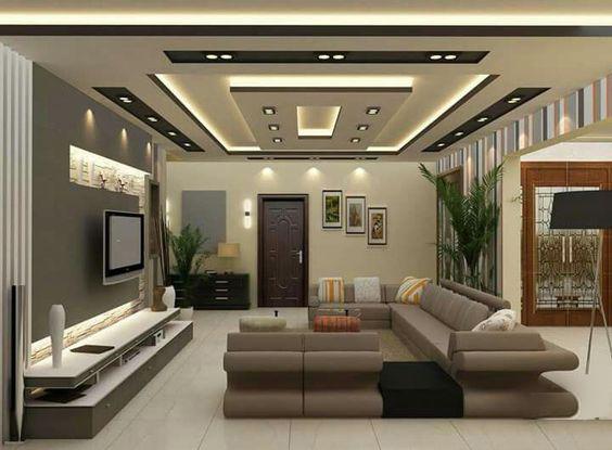 Phòng khách phong cách hiện đại với tông màu xám trung tính chủ đạo