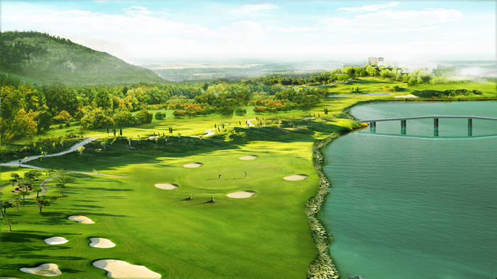 hình ảnh phối cảnh một dự án sân golf