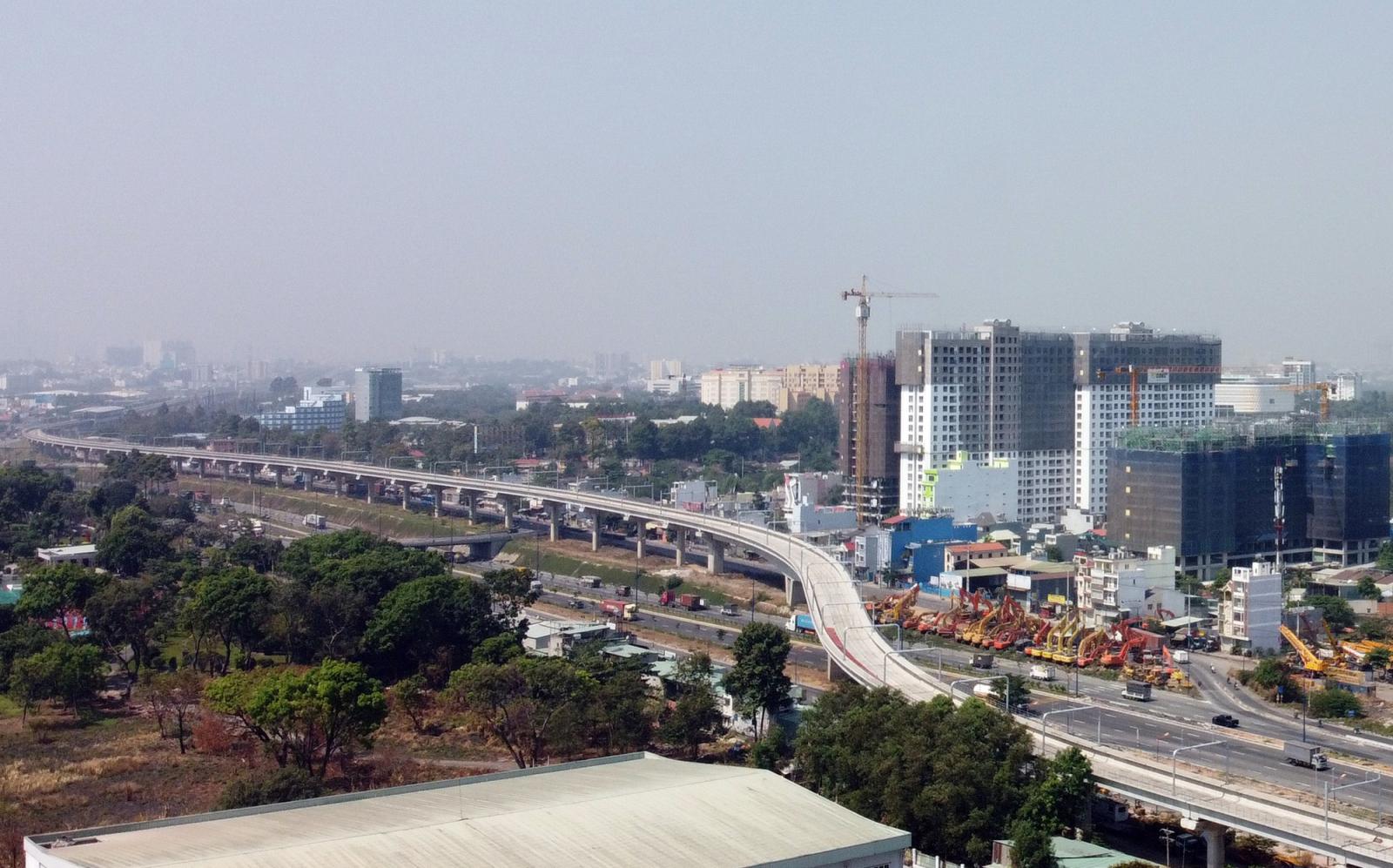 hình ảnh tuyến metro số 1 TP.HCM