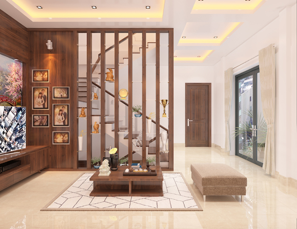 Ph&ograve;ng sinh hoạt chung được thiết kế tựa như một ph&ograve;ng kh&aacute;ch thứ hai, nơi cả gia đ&igrave;nh qu&acirc;y quần tr&ograve; chuyện, thư gi&atilde;n sau một ng&agrave;y d&agrave;i bận rộn.
