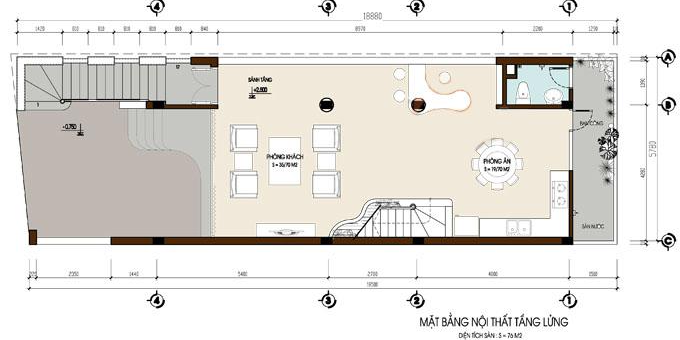 Mặt bằng tầng lửng