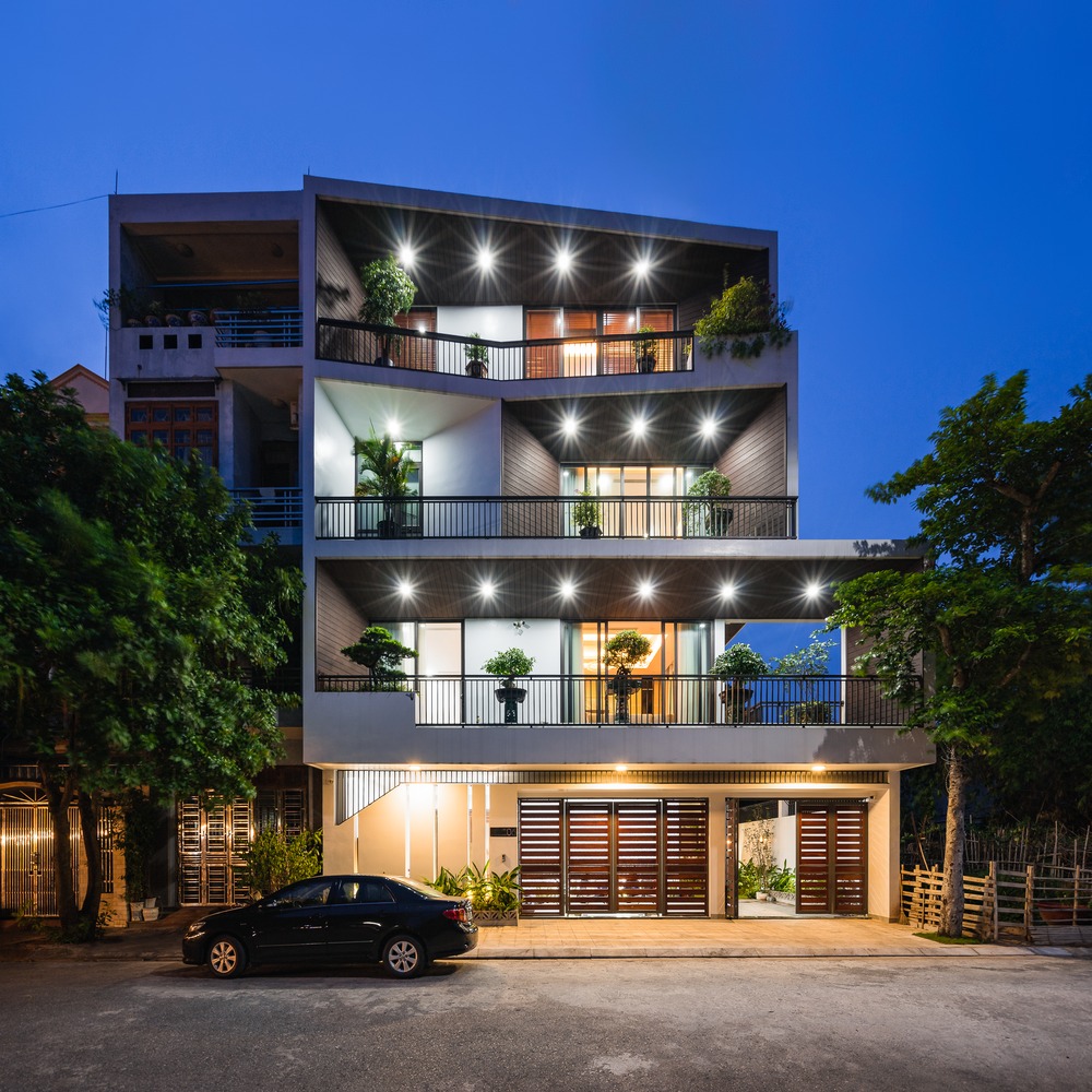 hình ảnh khung cảnh ngôi nhà phố Hải Dương về đêm